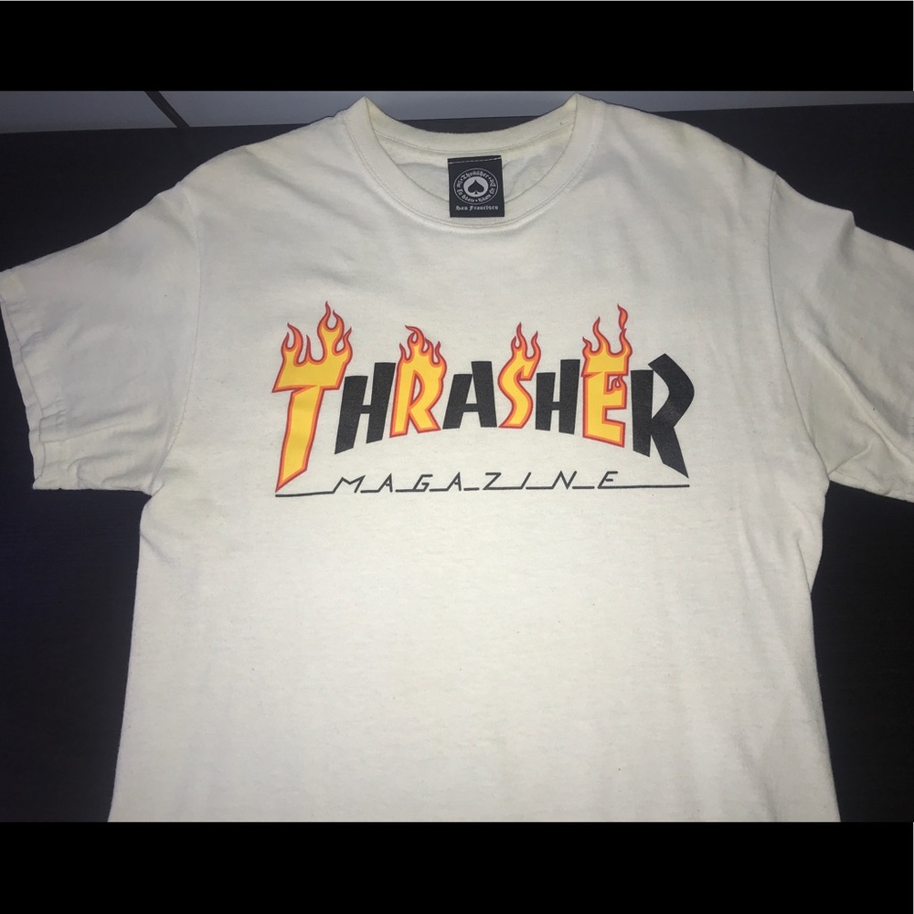 White Thrasher tee